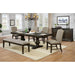 Faulk Dining Table Set with Bench - Inland Furniture (San Bernardino, CA)