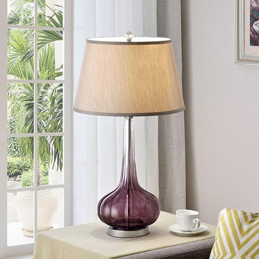 Fay Purple 30"H Table Lamp - Inland Furniture (San Bernardino, CA)