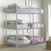 Felgu Triple Twin Metal Bunkbed - Inland Furniture (San Bernardino, CA)