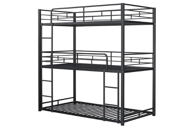 Felgu Triple Twin Metal Bunkbed - Inland Furniture (San Bernardino, CA)