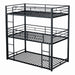 Felgu Triple Twin Metal Bunkbed - Inland Furniture (San Bernardino, CA)