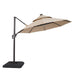 Fera 10 Ft Round Umbrella w/ LED Bulb + 37" Large Base - Inland Furniture (San Bernardino, CA)