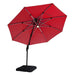 Xico 8 Ft Square Umbrella w/ Double Top w/ LED Light + 37" Large Base - Inland Furniture (San Bernardino, CA)