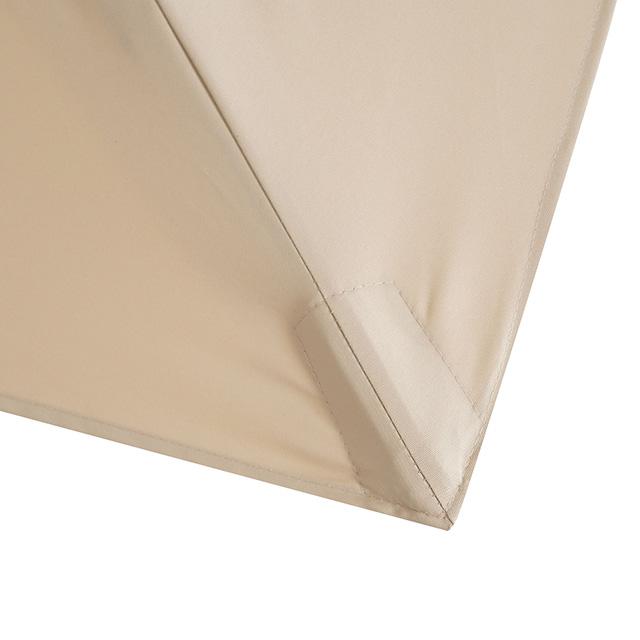 Fida 8 Ft Square Umbrella w/ Double Top + 37" Large Base - Inland Furniture (San Bernardino, CA)