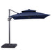 Fida 8 Ft Square Umbrella w/ Double Top + 37" Large Base - Inland Furniture (San Bernardino, CA)