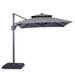 Fida 8 Ft Square Umbrella w/ Double Top + 37" Large Base - Inland Furniture (San Bernardino, CA)