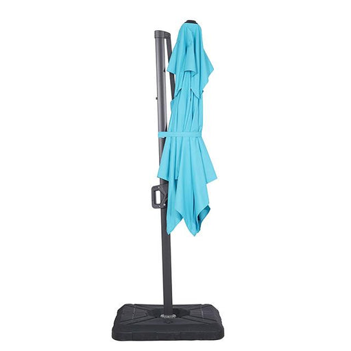 Fida 8 Ft Square Umbrella w/ Double Top + 37" Large Base - Inland Furniture (San Bernardino, CA)