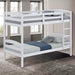 Finsbury Twin Twin Bunk Bed Espresso, Grey & White - Inland Furniture (San Bernardino, CA)