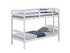 Finsbury Twin Twin Bunk Bed Espresso, Grey & White - Inland Furniture (San Bernardino, CA)