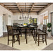 Flick Rustic Oak Counter Ht. Table - Inland Furniture (San Bernardino, CA)