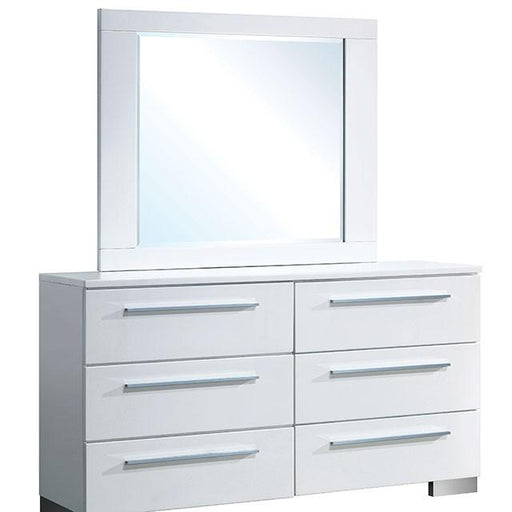 CLEMENTINE Glossy White Dresser - Inland Furniture (San Bernardino, CA)