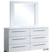 CLEMENTINE Glossy White Dresser - Inland Furniture (San Bernardino, CA)