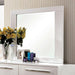 CLEMENTINE Glossy White Mirror - Inland Furniture (San Bernardino, CA)