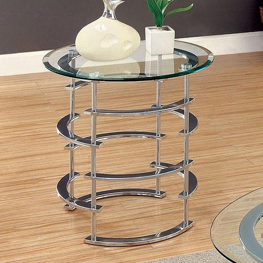 Clonmel End Table, Chrome - Inland Furniture (San Bernardino, CA)