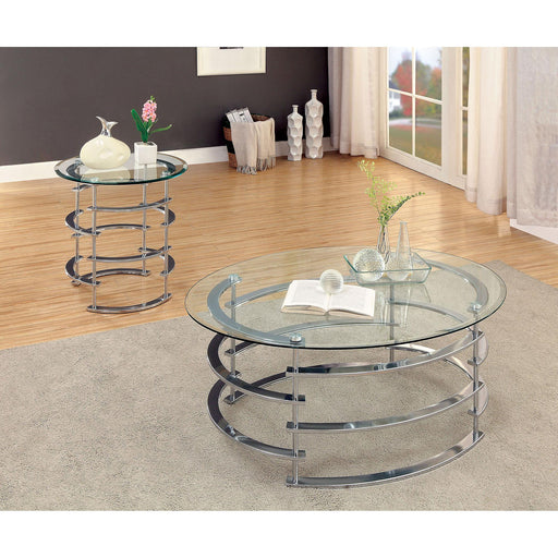 Clonmel End Table, Chrome - Inland Furniture (San Bernardino, CA)