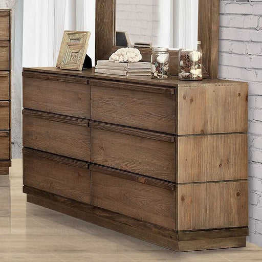 COIMBRA Rustic Natural Tone Dresser - Inland Furniture (San Bernardino, CA)