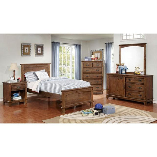 Colin Dark Oak Mirror - Inland Furniture (San Bernardino, CA)