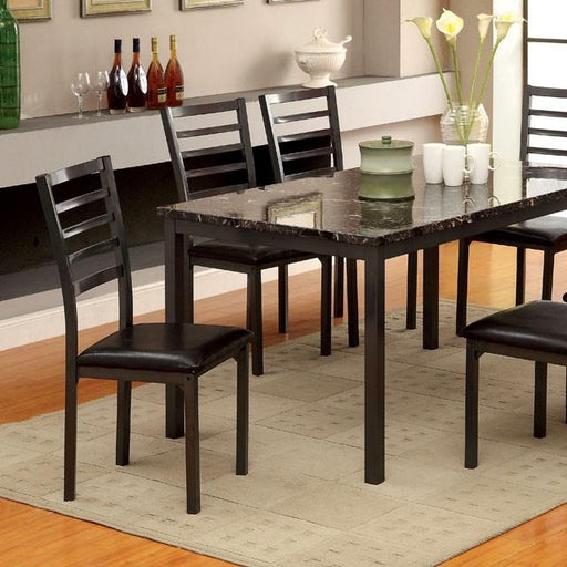 COLMAN Black 60" Dining Table - Inland Furniture (San Bernardino, CA)