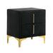 FLORIZEL Night Stand, Black - Inland Furniture (San Bernardino, CA)