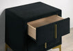 FLORIZEL Night Stand, Black - Inland Furniture (San Bernardino, CA)