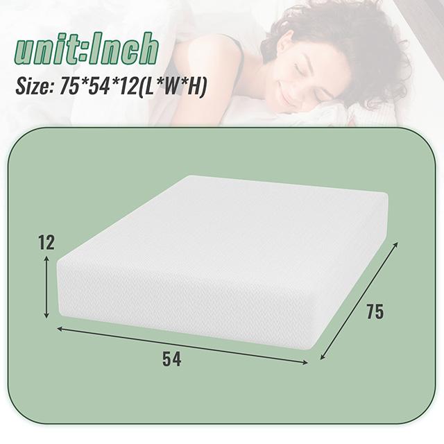 Coreopsis 12" Full Memory Foam Wave Comfort - Inland Furniture (San Bernardino, CA)