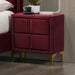 FLORIZEL Night Stand, Red - Inland Furniture (San Bernardino, CA)