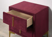 FLORIZEL Night Stand, Red - Inland Furniture (San Bernardino, CA)