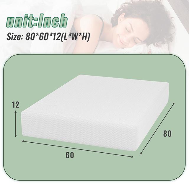Coreopsis 12" Queen Memory Foam Wave Comfort - Inland Furniture (San Bernardino, CA)