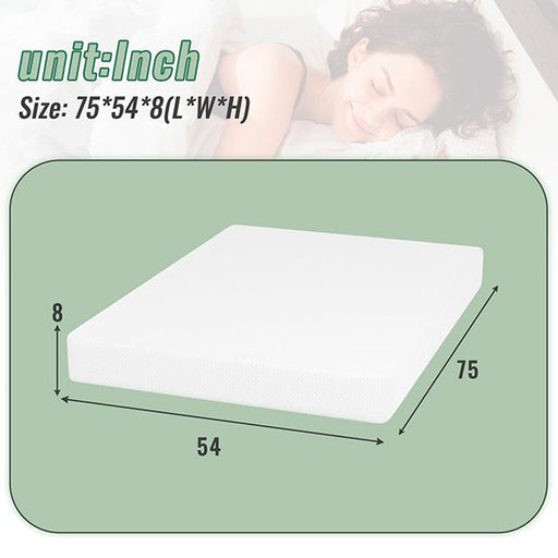Coreopsis 8" Full Memory Foam Wave Comfort - Inland Furniture (San Bernardino, CA)