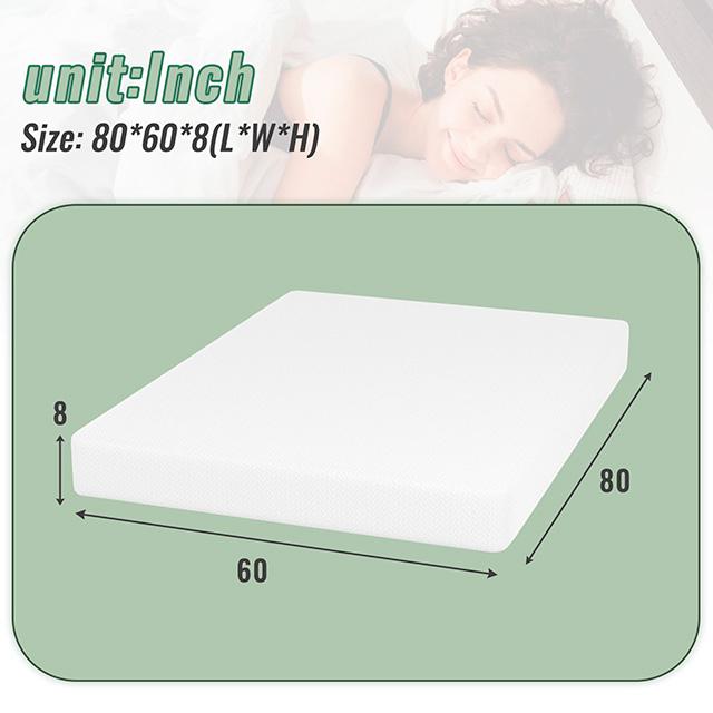 Coreopsis 8" Queen Memory Foam Wave Comfort - Inland Furniture (San Bernardino, CA)