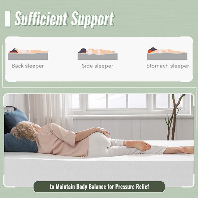 Coreopsis 8" Twin Memory Foam Wave Comfort - Inland Furniture (San Bernardino, CA)
