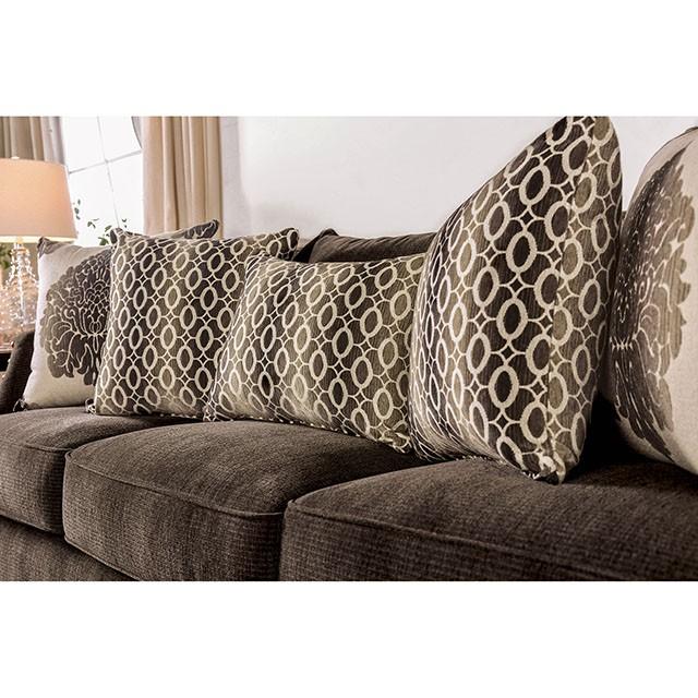Cornelia Light Brown Love Seat - Inland Furniture (San Bernardino, CA)
