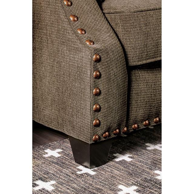 Cornelia Light Brown Love Seat - Inland Furniture (San Bernardino, CA)