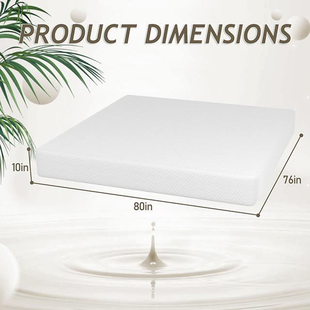 Forsythia 10" E.King Green Tea Gel Memory Foam - Inland Furniture (San Bernardino, CA)