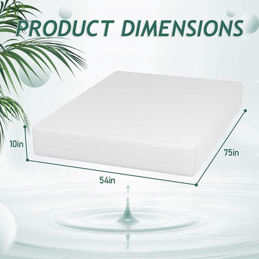 Forsythia 10" Full Green Tea Gel Memory Foam - Inland Furniture (San Bernardino, CA)
