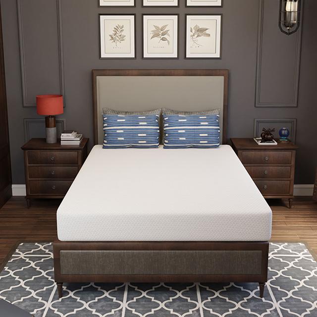 Forsythia 8" Full Green Tea Gel Memory Foam - Inland Furniture (San Bernardino, CA)