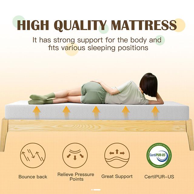 Forsythia 8" Queen Green Tea Gel Memory Foam - Inland Furniture (San Bernardino, CA)