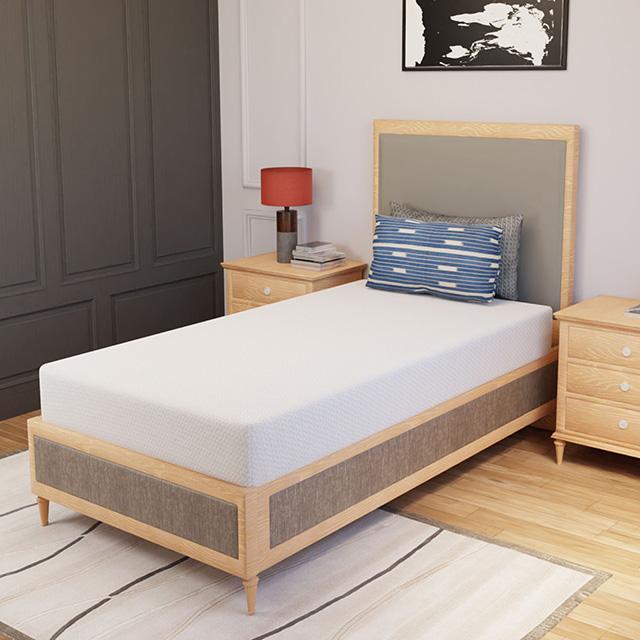 Forsythia 8" Twin Green Tea Gel Memory Foam - Inland Furniture (San Bernardino, CA)