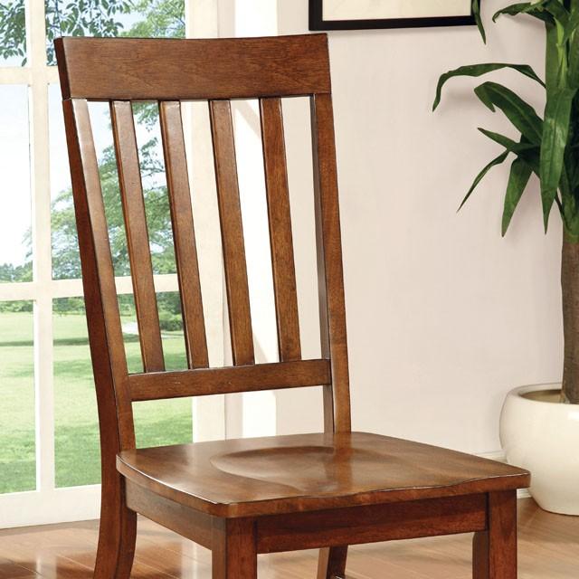 FOSTER I Dark Oak Side Chair (2/CTN) - Inland Furniture (San Bernardino, CA)