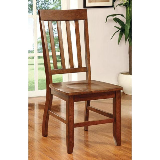 FOSTER I Dark Oak Side Chair (2/CTN) - Inland Furniture (San Bernardino, CA)
