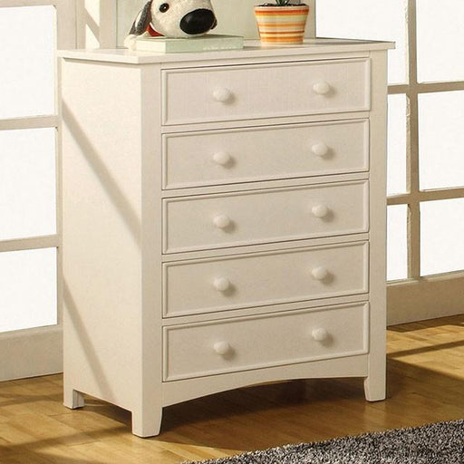 Corry White Chest - Inland Furniture (San Bernardino, CA)