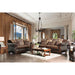 Franklin Dark Brown/Tan Sofa, Dark Brown - Inland Furniture (San Bernardino, CA)