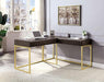 FREIBURG Corner Desk, Walnut - Inland Furniture (San Bernardino, CA)