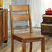 FRONTIER Dark Oak Side Chair (2/CTN) - Inland Furniture (San Bernardino, CA)