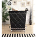 Fuero Black/Chrome Bar Table (K/D) - Inland Furniture (San Bernardino, CA)