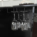 Fuero Black/Chrome Bar Table (K/D) - Inland Furniture (San Bernardino, CA)