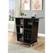 Fuero Black/Chrome Bar Table (K/D) - Inland Furniture (San Bernardino, CA)