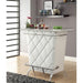 Fuero White/Chrome Bar Table (K/D) - Inland Furniture (San Bernardino, CA)