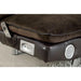 GALLAGHER Dark Brown/Chrome Futon Sofa w/ Bluetooth Speaker, Brown - Inland Furniture (San Bernardino, CA)