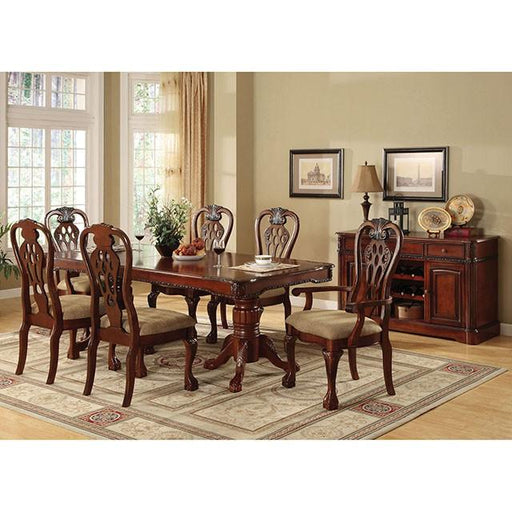 George Town Cherry Arm Chair (2/CTN) - Inland Furniture (San Bernardino, CA)